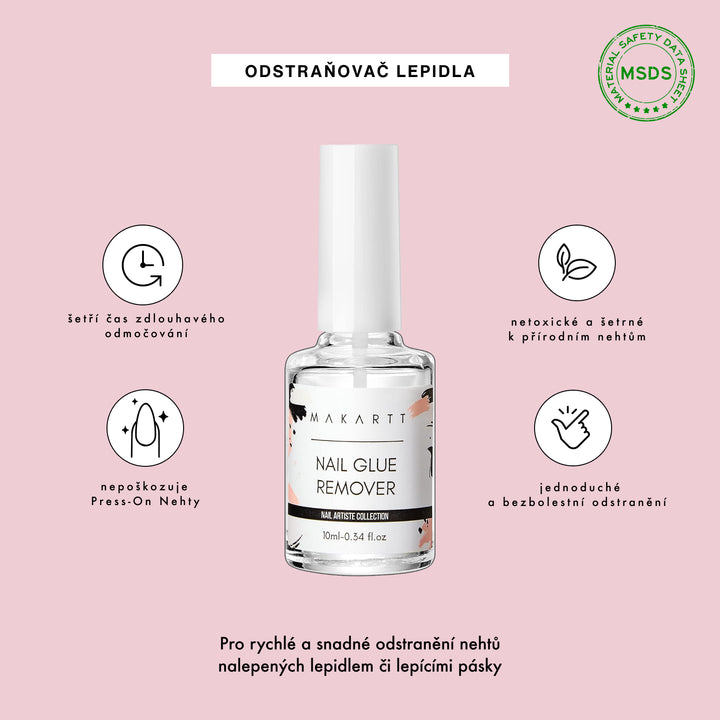 MUST HAVE pro aplikaci lepidlem - Brush-On, Dehydrátor, Odstraňovač, Pilník na zaschlé lepidlo