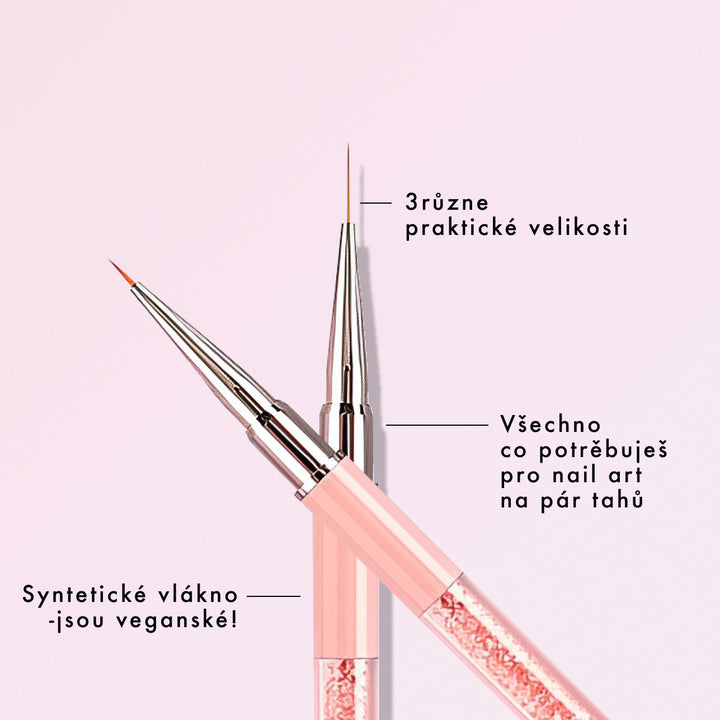 Ultra tenký LONG 12mm Štětec - Dlouhé precizní linky